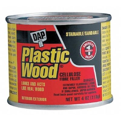 DAP 21412 Solvent Wood Filler, Can, White, Plastic Wood