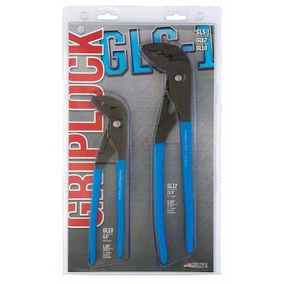 CHANNELLOCK GLS-1 2 Piece Griplock Plastic Grip Tongue and Groove Plier Set