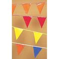 ZORO SELECT PL-2 M/C Pennants,Polyethylene,Multicolor,100 ft.