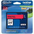 BROTHER TZe441 Adhesive TZ Tape (R) Cartridge 0.70"x26-1/5ft., Black/Red