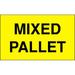 TAPECASE 16U886 3" x 5" Adhesive Back Shipping Labels, Mixed Pallet, Pk500
