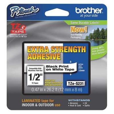 BROTHER TZeS231 Adhesive TZ Tape (R) Cartridge 0.47