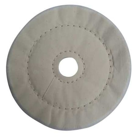 ZORO SELECT 12U098 Buffing Wheel,Cushion Sewn,6 In Dia.