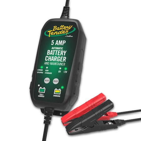BATTERY TENDER 022-0186G-DL-WH Battery Charger, Automatic Charging, Maintaining