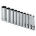 SK PROFESSIONAL TOOLS 4911 1/4" Drive Socket Set SAE 10 Pieces 3/16 in to 9/16