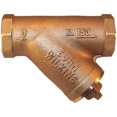 WILKINS 114-SXL Y Strainer, 1-1/4" Pipe, FNPT x FNPT, Lead Free Bronze, 300 psi