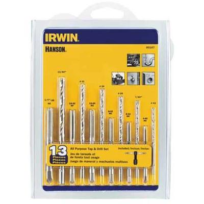 IRWIN 80187 All Purpose Drill & Tap Set