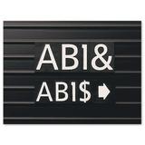 QUARTET M1 Letter Board Characters,1 In,PK128