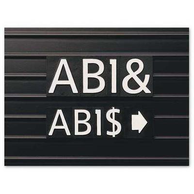 QUARTET M1 Letter Board Characters,1 In,PK128