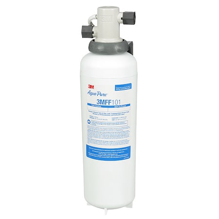 3M AQUA-PURE 5616318 Water Filter System, 2.5 gpm, 0.2 Micron, 4-1/2" O.D., 16