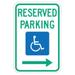 LYLE FD01R Reserved Parking Parking Sign,18" x 12, FD01R