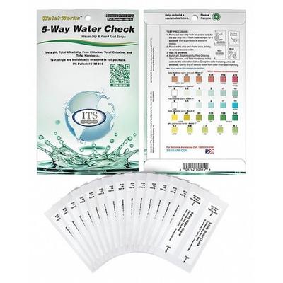 INDUSTRIAL TEST SYSTEMS 480115 Test Strips,5 Kit Waterworks,PK30