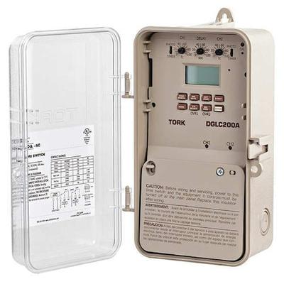 TORK DGLC200A-NC Electronic Timer,7 Days,SPDT