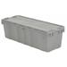 ORBIS FP32 Gray Gray Attached Lid Container, Plastic, Metal Hinge