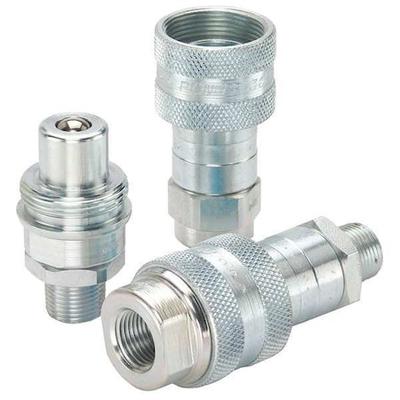 PARKER 3000-2 Hydraulic Quick Connect Hose Coupling Set, Steel Body, Ball Lock,