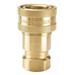 PARKER BH6-60 Hydraulic Quick Connect Hose Coupling, Brass Body, Sleeve Lock,
