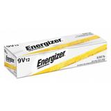 ENERGIZER EN22 Industrial 9V Alkaline Battery, 9V DC, 12 Pack