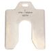 ZORO SELECT 36D754 Slotted Shim 4 x 4" x 0.075", Pk10