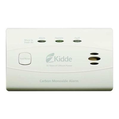 KIDDE C3010 Carbon Monoxide Alarm, 85 dB at 10 ft, Sealed Lithium Ion,