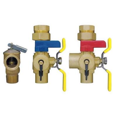 WEBSTONE 54443WPR Tankless Water Heater Valve,3/4 In,Brass