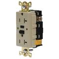 HUBBELL GFSG5362I GFCI Receptacle,20A,125VAC,5-20R,Ivory
