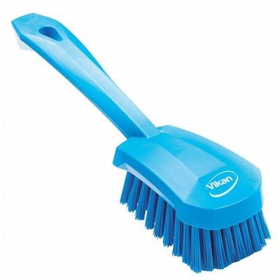 VIKAN 41923 3 in W Scrub Brush, Stiff, 5 57/64 in L Handle, 4 1/2 in L Brush,