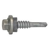 TEKS 1175153 Self-Drilling Screw, 1/4" x 1 1/8 in, Climaseal Steel Hex Head