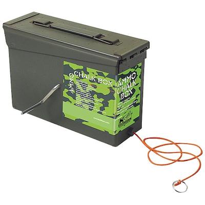 KRAFT TOOL GG302 Chalk Line Box,150 ft,Poly Cord,Camo Grn
