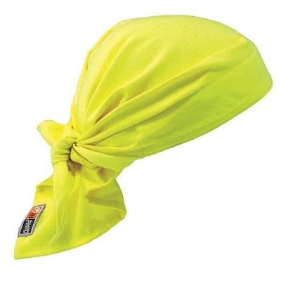 ERGODYNE 6710FR Flame Resistant Cooling Bandana, Hi-Vis Lime, Cotton