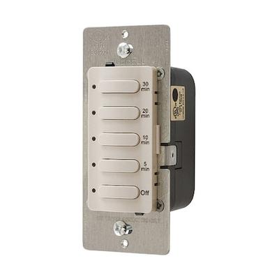 HUBBELL WIRING DEVICE-KELLEMS DT5030LA Timer,Electronic,120/277V,Light Almond