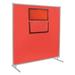 STEINER 384-338F-6X6 Welding Curtain,6 ft. W,6 ft.,Red