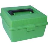 MTM Deluxe R-100 100 Round Magazine Rifle Ammo Box (R100MAG10) - Green Polymer screenshot. Hunting & Archery Equipment directory of Sports Equipment & Outdoor Gear.