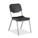 Iceberg Enterprises Armless Office Stackable Chair Plastic/Acrylic/Metal in Gray/Black | 32.25 H x 22.75 W x 17.5 D in | Wayfair 64117