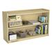 Childcraft Adjustable Mobile Bookcase Wood in Brown | 30 H x 47.75 W x 14.25 D in | Wayfair 1464171