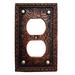 Paseo Road by HiEnd Accents Tooled 1-Gang Duplex Outlet Wall Plate, Resin in Black | 5 H x 3.5 W x 0.5 D in | Wayfair WD8004-SO-OC