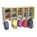 Childcraft 10 Compartment Cubby Wood in Brown | 19.75 H x 47.75 W x 14.25 D in | Wayfair 1464167