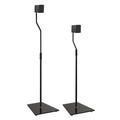 Symple Stuff Adjustable Height Speaker Stands Glass in Black | 40.46 H x 10.63 W x 10.63 D in | Wayfair D15185C5AF5841758399762FD751A717