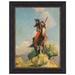 Vault W Artwork Crow Outlier 1896' Picture Frame Print on Canvas in Blue/Yellow | 42.75 H x 32.75 W x 1 D in | Wayfair DA4963