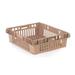 ORBIS AF1 Beige Stack & Nest Container, Beige, Plastic, 20 1/4 in W, 6 3/4 in