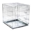 Double Door Transport Cage for Dogs, Size M: 78x55x61cm (LxWxH)