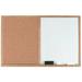 AARCO Combination Wall Mounted Bulletin Board Wood/Cork in White | 24 H x 36 W x 0.5 D in | Wayfair WCO2436