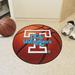 FANMATS NCAA University of Tennessee Basketball 27 in. x 27 in. Non-Slip Indoor Only Mat Synthetics in Blue/Brown/Red | 27 W x 27 D in | Wayfair