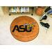 FANMATS NCAA Alabama State University Basketball 27 in. x 27 in. Non-Slip Indoor Only Mat Synthetics in Black/Brown/Orange | 27 W x 27 D in | Wayfair