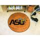 FANMATS NCAA Alabama State University Basketball 27 in. x 27 in. Non-Slip Indoor Only Mat Synthetics in Black/Brown/Orange | 27 W x 27 D in | Wayfair