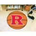 FANMATS NCAA Rutgers University Basketball 27 in. x 27 in. Non-Slip Indoor Only Mat Synthetics in Brown/Orange/Red | 27 W x 27 D in | Wayfair 1634