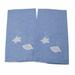 Gerbrend Creations Inc. Guest Seashell 2 Piece Linen Hand Towel Set Linen in Blue | Wayfair 1386 - 2