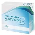 Bausch + Lomb PureVision 2 Monatslinsen, sehr dünne sphärische Kontaktlinsen, weich, 6 Stück BC 8.6 mm / DIA 14 / -1 Dioptrien