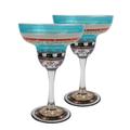 Golden Hill Studio Mosaic Carnival 9 oz. Margarita Glass Glass | 6.5 H x 4.5 W in | Wayfair WC995004