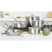 Viking Professional 5-Ply Stainless Steel 10-Piece Cookware Set Stainless Steel in Gray | Wayfair 4515-1S10S