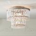 Magnificence 10" Wide Satin Nickel and Crystal LED Ceiling Light